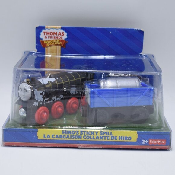 Hiro's Sticky Spill Fisher Price Thomas & Friends Wooden Railway Train Engine - Picture 1 of 11